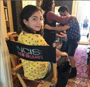 Venus on the set of NCIS: New Orleans